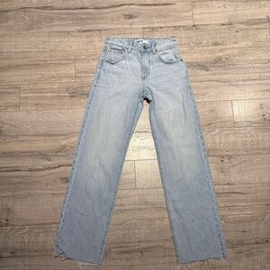 Garage Light Blue Straight Leg Jeans